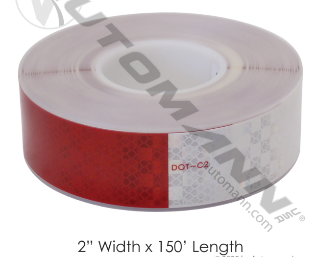 DOT Conspicuity Tape 6" Red/6" White - 571.CT0706