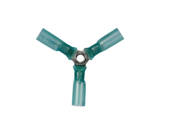 12-10 AWG 3-WAY (Y) CS HEAT SHRINK CONNECTOR - YELLOW, 5 PCS - 98198