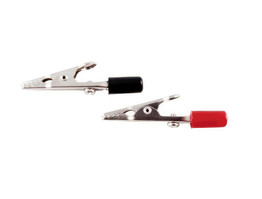 2" 10 AMP ALLIGATOR TEST CLIPS W/ PVC HANDLES, 5RED/5BLACK 5 SETS- .98237