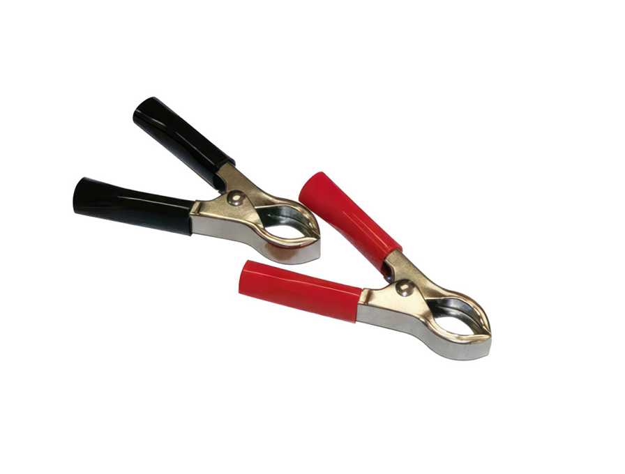 30 AMP CLAMPS W/ VINYL HANDLES, 1RED/1BLACK 1 SET- 98240