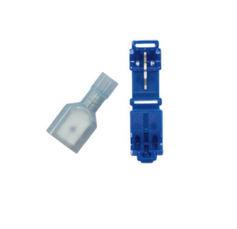 16-14 AWG .250 TAB FI NYLON M DISCONNECT W/ 16-14 AWG T-TAP SLICE, 4/4 PCS.-98106