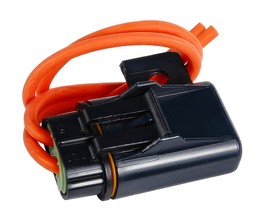 IN-LINE HD ATC/ATO WATERPROOF FUSEHOLDER W/ (2) 8" 12 AWG ORANGE GXL LEADS, 1 PC- 98127