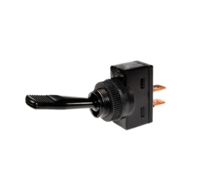 Black Non-Illum Toggle 20 Amp 12V S.P.S.T. Momentary On/Off 1 PC -98355