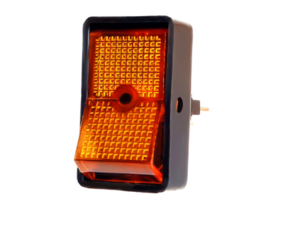 Amber Illum Jumbo Rocker 16 Amp 12V S.P.S.T. On/Off 1 PC - 98358
