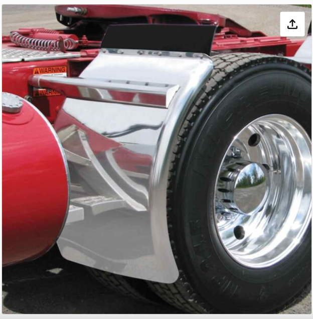 38″ Rollin’ Lo Quarter Fender Kit w/ Triangle Mounts – 14 Gauge | Mirror Shine Stainless Steel - TFEN-Q12