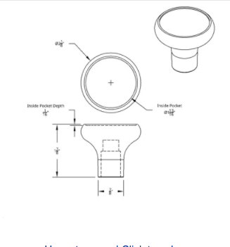 Deluxe Aluminum Screw-On Air Valve Knob for Tractor Cadmium Orange - 23928