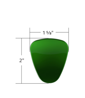 Plastic Cover for 9/10/13/15/18 Speed Gearshift Knob Emerald Green - 71010