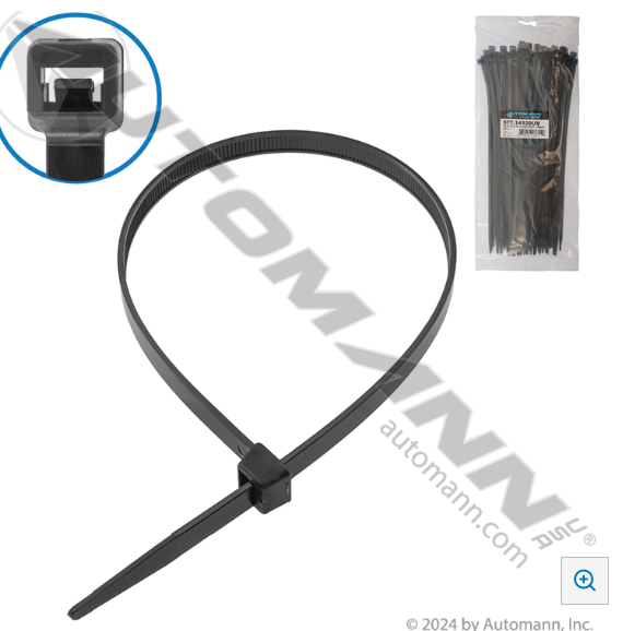 Nylon Zip Ties 14" Length Black - 577.14120UV