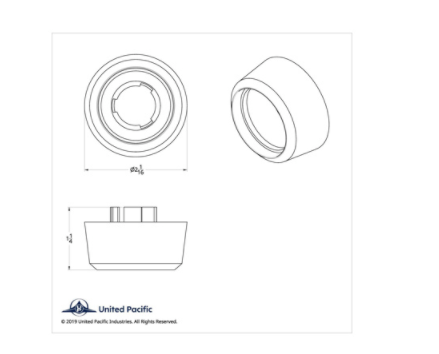 Chrome A/C Knob For 2013-2021 Peterbilt 579 - 41762