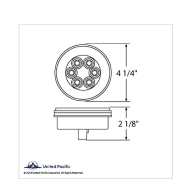 21 LED 4" GloLight Stop, Turn & Tail Light - Red LED/Red Lens - 37132