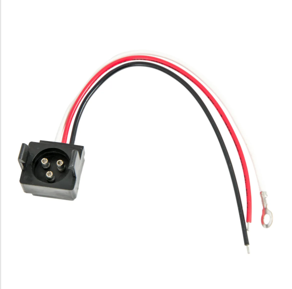 Round Male 3 Pin to 3 Wire Light Adapter Plug - 88078