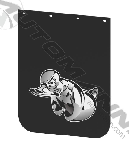 Rubber Duck Black Poly 24 x 30 x 0.17in - 562.142430RDC