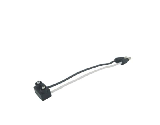 Single-5 Package Contact Right Light Angle Plug With 6" Lead & Bullet Connectors - MTPT6022-5