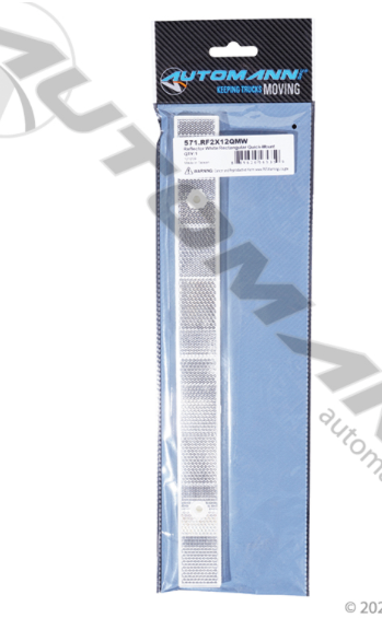 White Rectangular Reflector Quick-Mount - 571.RF2X12QMW