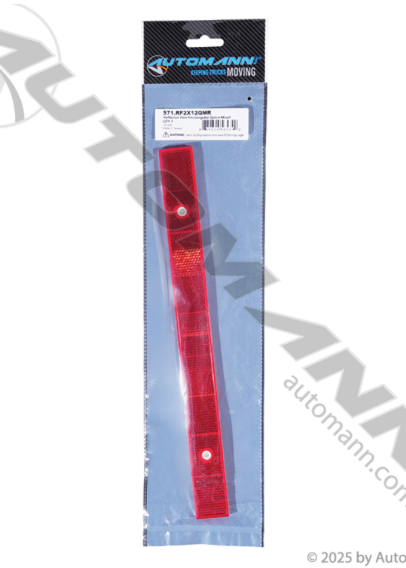 Red Rectangular Reflector Quick-Mount - 571.RF2X12QMR