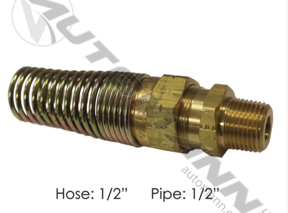 Hose Coupling with Spring 1/2IN x 1/2NPT - 177.16938D