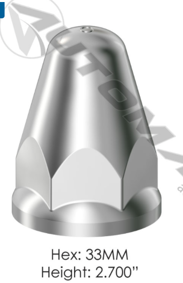 Chrome Plastic Push-On 33MM - 562.A4060CP