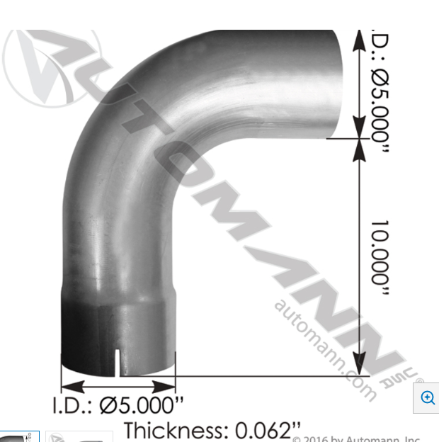 Exhaust Elbow ALZ Kenworth - 562.U5913085A