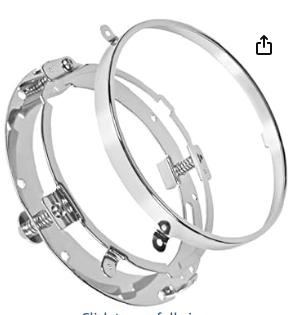 Sunpie 7" Chrome Round Torcycles Headlights Mount - XOOW7494F