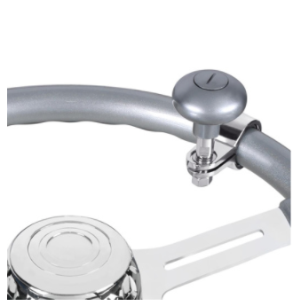 Heavy Duty Steering Wheel Spinner Liquid Silver - 70366