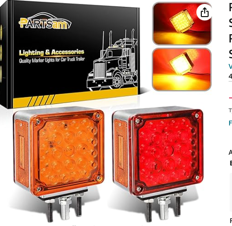 SQUARE DOUBLE FACE SMART DYNAMIC LED PEDESTAL LIGHT - 74714