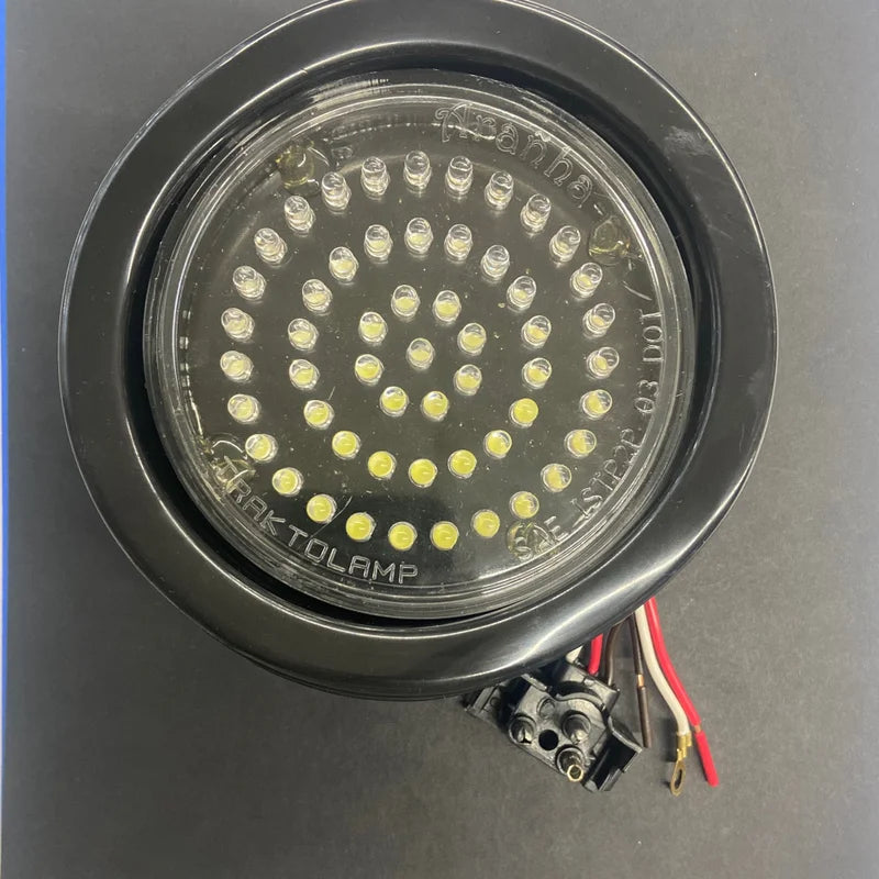 4" Front/Park/Turn 54 LED Fixed Amber Clear - 9058A