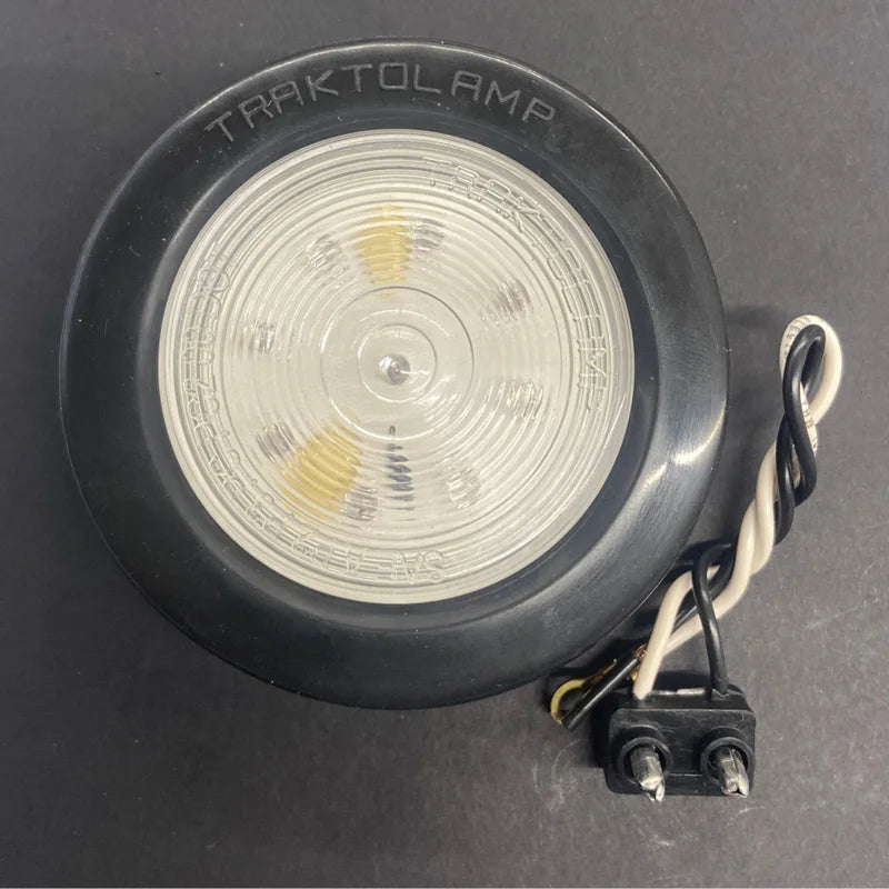 2 1/2" Clearance & Side Marker Clear Lens 9 LED Light Red - 9090R