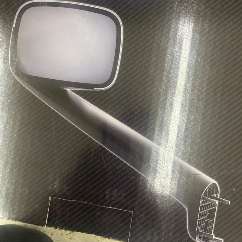 Hood Mount Mirror LH Chrome Freightliner - 563.46091C