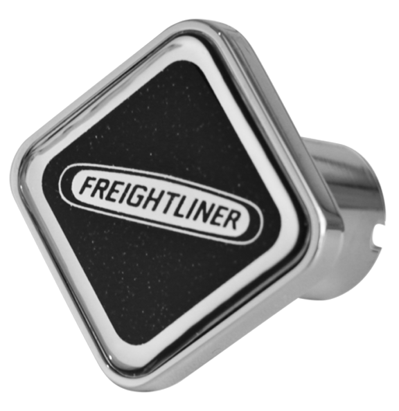 FREIGHTLINER LOGO SQUARE KNOB METALLIC BLACK 195 - CK-FL1-S-5778