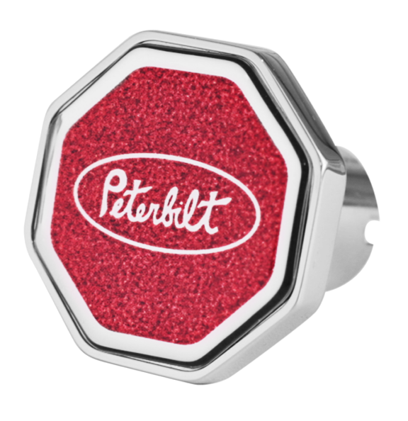 Peterbilt Air Valve Knob Octagon Metallic Red - CK-PB1-O-5781