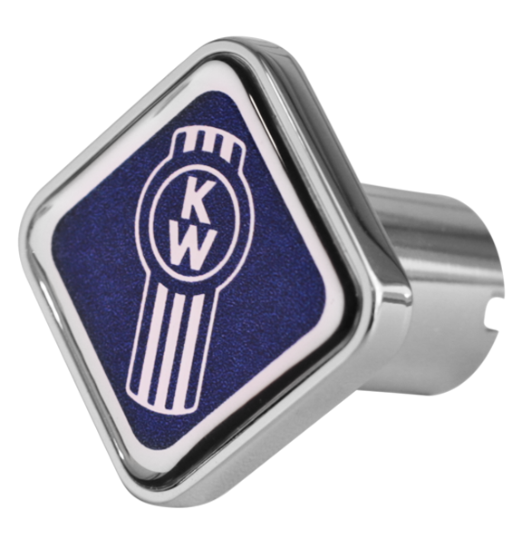 Bouton Carre Logo Kenworth Blue 647 - CK-KW1-S-7747
