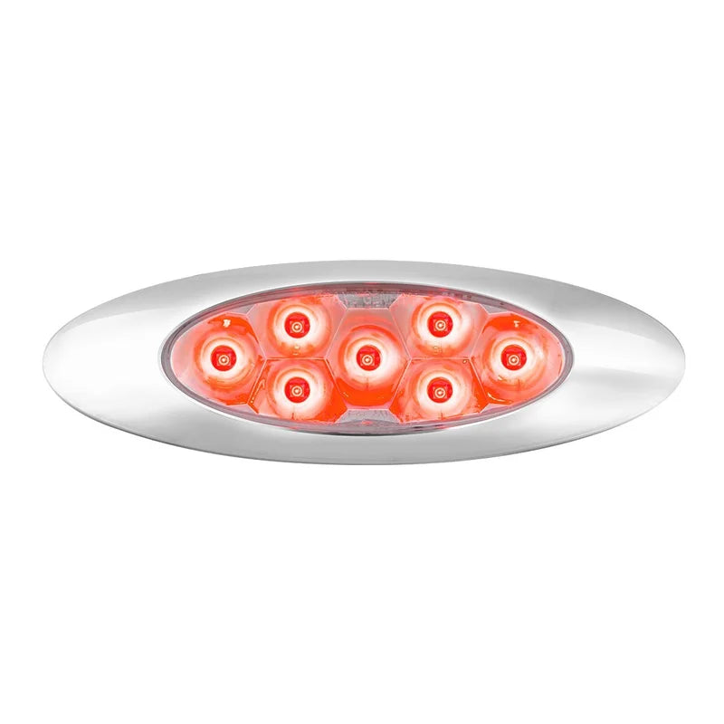 Ultra Thin Pearl Y2K Red/Clear 7LED Light Dual/High - 78338