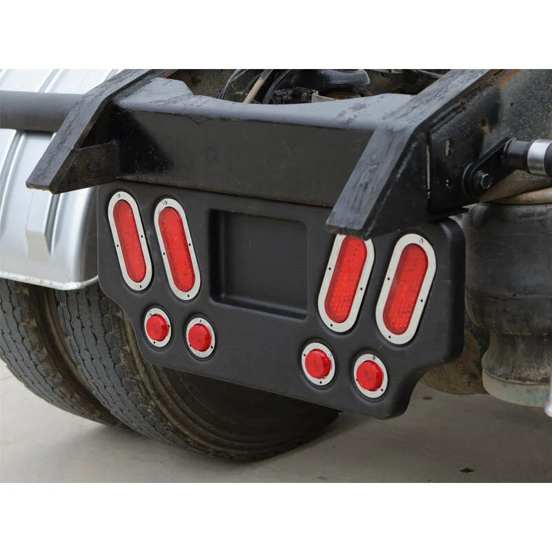 Rear Panel Plain LGHTPNL-K, CNTR -CVTY, HMWPE, BLK With light and Bracket included - 100965