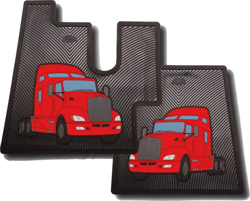 Red Floor Mats Kenworth - 2003136
