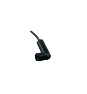 1-wire universal 90° moisture-proof sensor with #8 stud connector, approx. 10.5" wire, fits semi-truck starter solenoids, oil pressure units, and more.