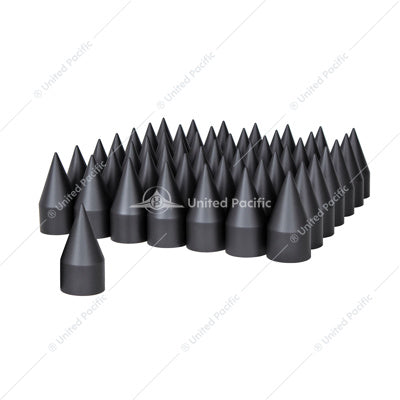 Black 33mm X4 1/8" X Pointed with Flange Thread -on Nut  -  10000B