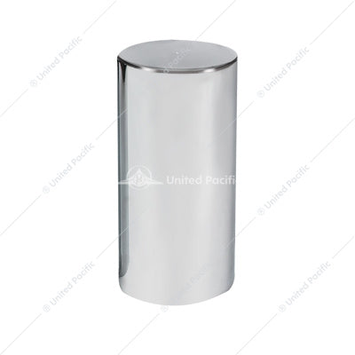 33mm X 4 1/4" Chrome Plastic Tall Cylinder Nut Cover Thread-on  -  10034B