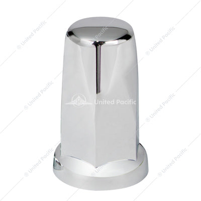 33mmX 3 1/4"  Chrome Plastic Tall Nut Cover With Flange Push-on  -  10059B