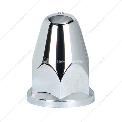 33mm X 2 5/8" Chrome Plastic Bullet Nut Cover W/Flange Push-on  -  10060B