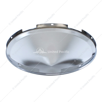 5 Even Notched Chrome Pointed Front Hub Cap 7/16" Lip  -  10147