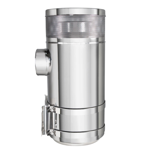 15" Stainless Air Cleaner Kit With Brackets For Peterbilt - 28205