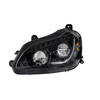 High Power 45 LED Blackout Headlight with Sequential Turn Signal for 2013-2021 Kenworth T680 Driver Side - 35891