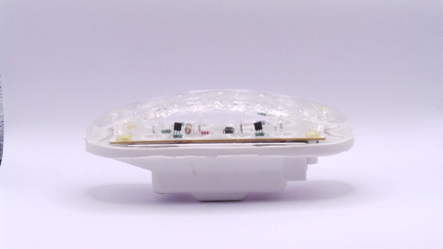6" Oval Fixed 10 LED Light Amber  -  9045A