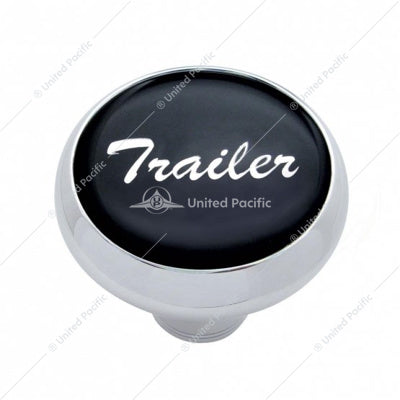 Chrome Dlx Trailer Knob Black Glossy Sticker  -  23406