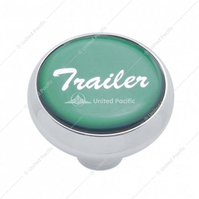 Trailer Deluxe Air Valve Knob Green Glossy Sticker  -  23408