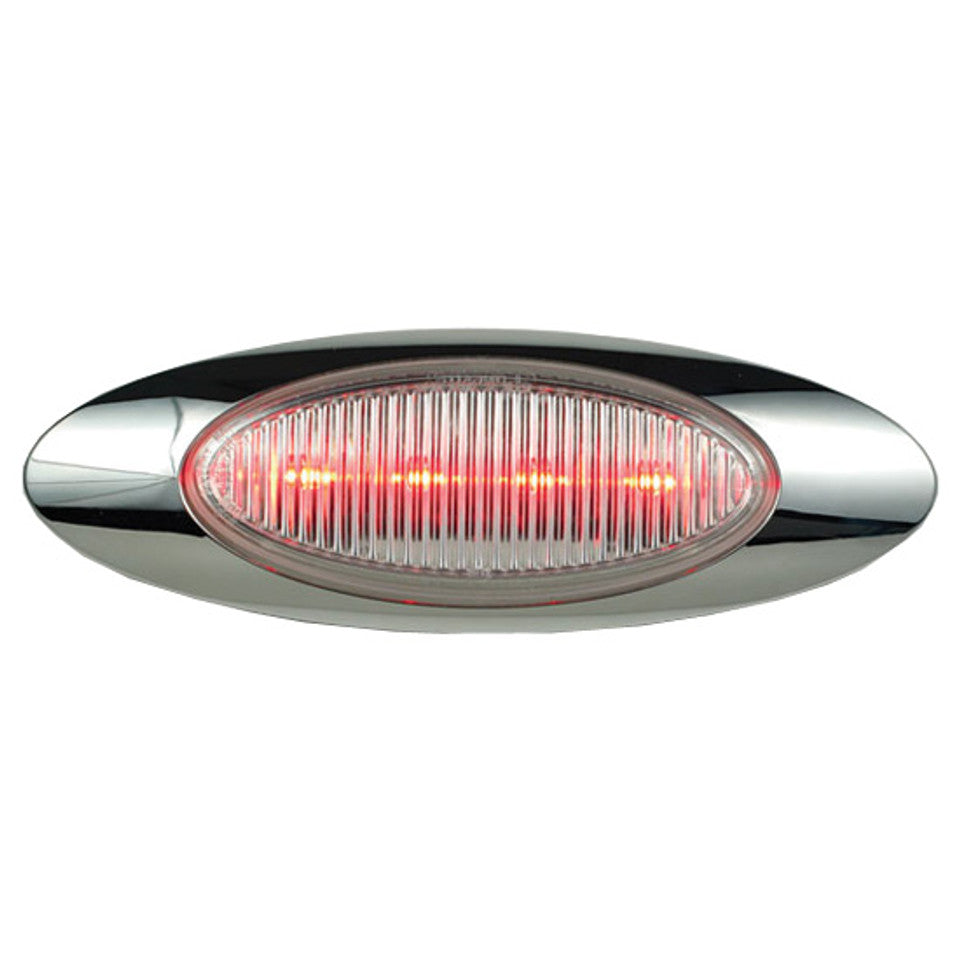 Clearance & Side Marker  Fixed 4 LED Light Red  -  9038CR