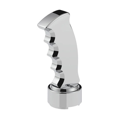 Chrome Thread-On Pistol Grip Gearshift Knob with Chrome 9/10 Speed Adapter - 70831