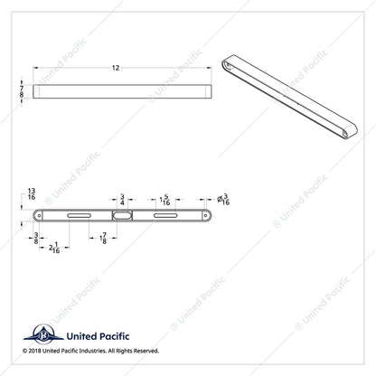 12 Inch LED Light Bar Housing  -  30933