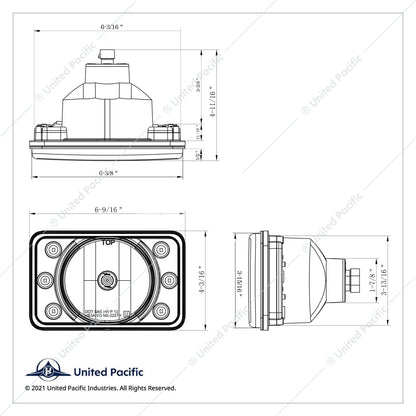 Ultralight 4" X 6"  Crystal Projection Headlight- High Beam  -  31395