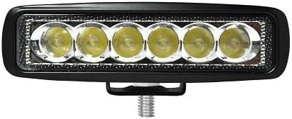 2” x 6” Rectangular 6 Diode LED Work Light, 1260 Lumen 25 Degree Beam, 10-30 Volt, Female Deutsch Connector  - MTLW6008-5